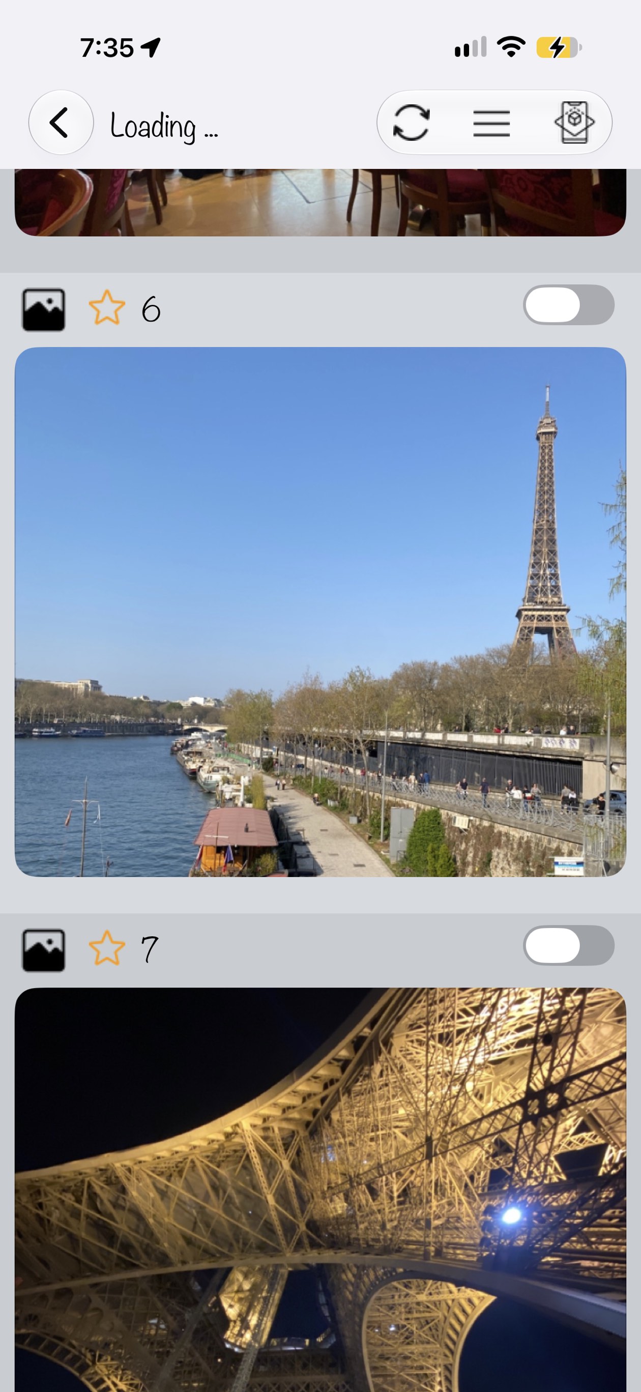 beHere gallery screen