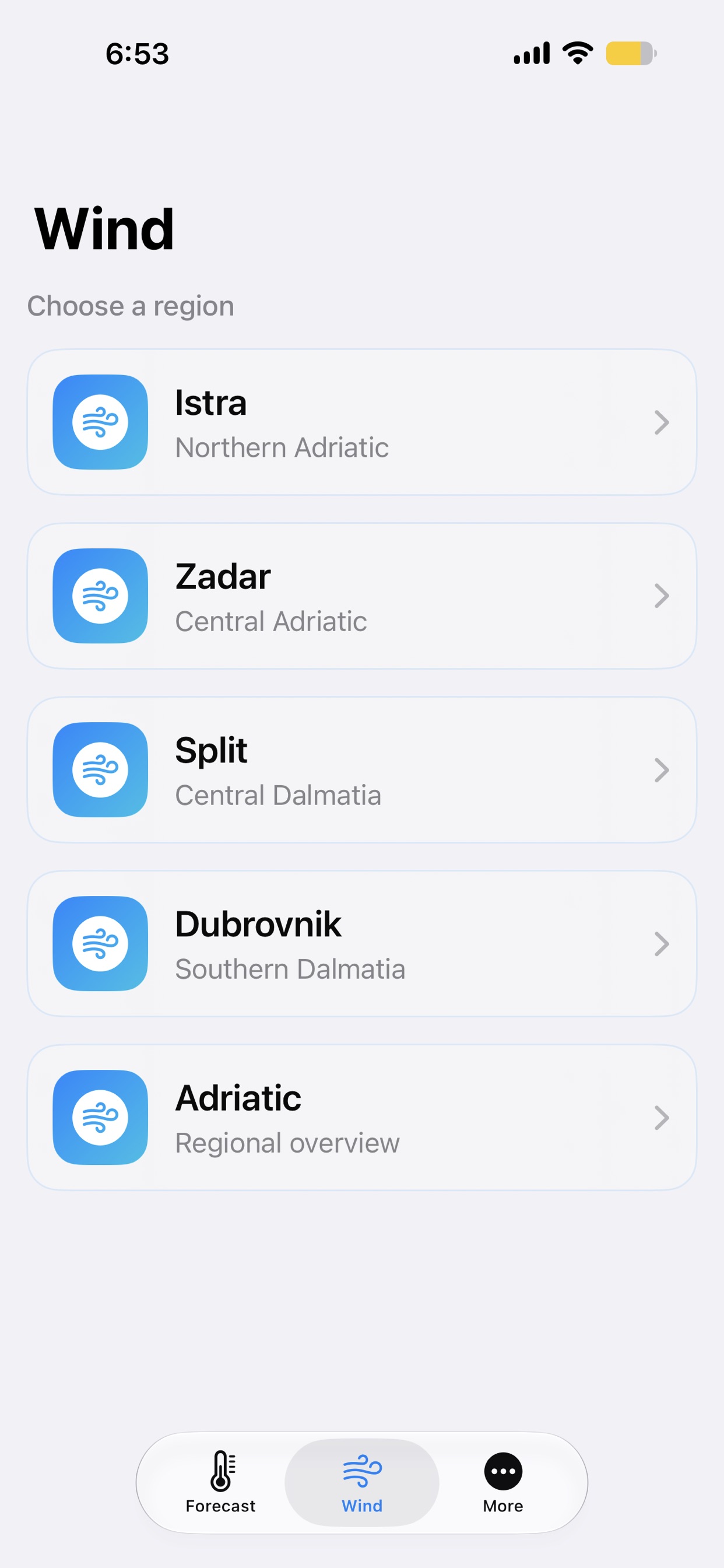 CroForecast app screenshot 3